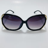 womens black and gold oversize sunglasses