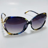 womens multicolor and gold oversize sunglasses