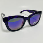 womens purple mirrored square sunglasses