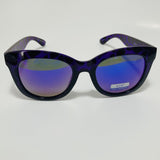 womens purple mirrored square sunglasses