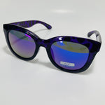 womens purple mirrored square sunglasses