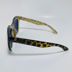 womens yellow mirrored square sunglasses