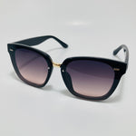 black square womens sunglasses with pink lenses