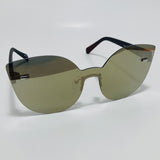 womens green mirrored cat eye sunglasses