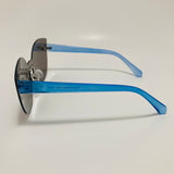 womens blue mirrored cat eye sunglasses