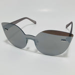 womens gray mirrored cat eye sunglasses