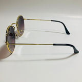 mens and womens round gold sunglasses with black lenses 