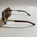 mens and womens square aviator sunglasses with brown frame and brown lenses