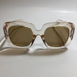 womens tan and brown oversize square sunglasses