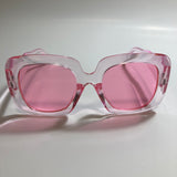 womens pink oversize square sunglasses