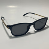 mens and womens gold and black square sunglasses