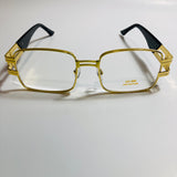 mens and womens clear and gold square sunglasses