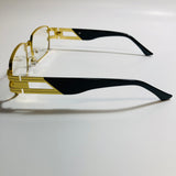 xmens and womens clear and gold square sunglasses