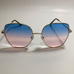 womens pink and blue oversize sunglasses