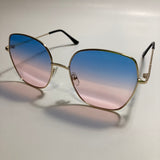 womens pink and blue oversize sunglasses