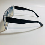 mens and womens blue clear and yellow square shield sunglasses