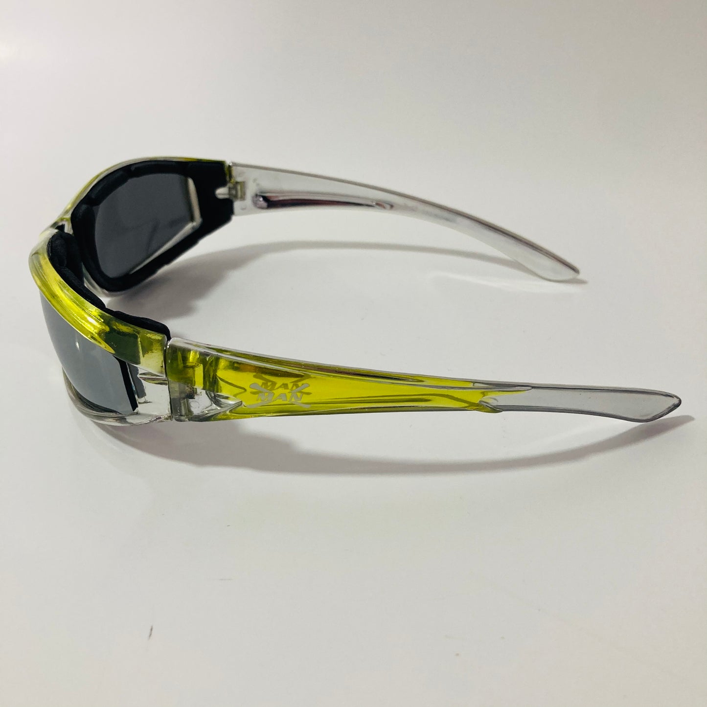 mens and womens green clear mirrored motorcycle sunglasses 