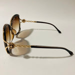 womens brown and gold oversize sunglasses