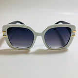 womens black white and gold oversize square sunglasses