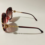 womens red black and gold oversize sunglasses