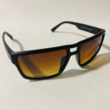mens brown and black square sport sunglasses