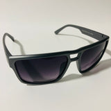 mens gray and black square sport sunglasses