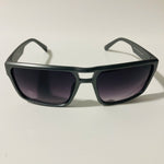 mens gray and black square sport sunglasses