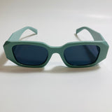 mens and womens green square sunglasses