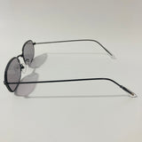 mens and womens black and gray oval sunglasses