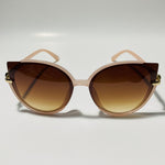 Womens tan and brown cat eye sunglasses 