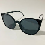 womans black mirrored cat eye sunglasses