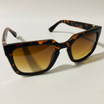 mens and womens brown square sunglasses