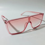 womens pink shield sunglasses