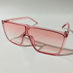 womens pink shield sunglasses