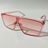 womens pink shield sunglasses