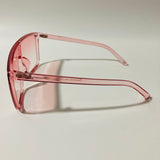 womens pink shield sunglasses