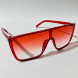 womens red shield sunglasses