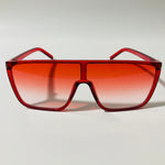 womens red shield sunglasses