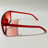 womens red shield sunglasses