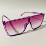 womens purple shield sunglasses