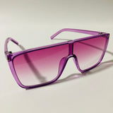 womens purple shield sunglasses