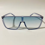 womens blue shield sunglasses