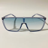 womens blue shield sunglasses