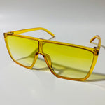 womens yellow shield sunglasses