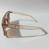 womens tan brown and gold square sunglasses
