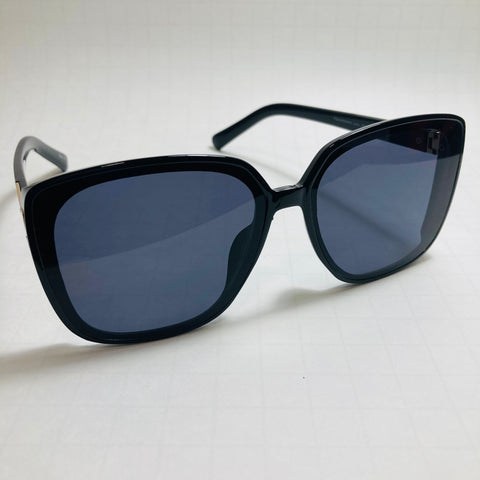 womens black oversize square sunglasses