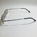 mens and womens silver and gray small square sunglasses