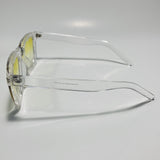 yellow womens heart shape sunglasses with clear frame