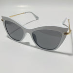 womens white and black cat eye sunglasses