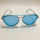 womens and mens small blue aviator sunglasses 